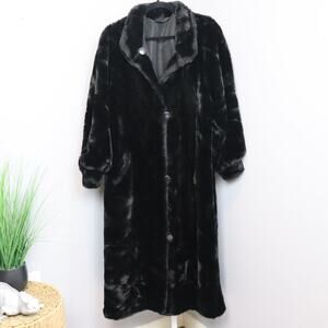 J. Percy for Marvin Richards Reversible Faux Fur Coat Black Women’s Small